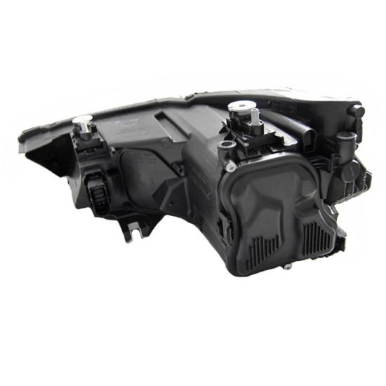 Μπροστινά Φανάρια Set Για Audi A1 8X 10-14 True DRL Tube Μαύρα H7 Με Μοτέρ Depo