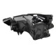 Μπροστινά Φανάρια Set Για Audi A1 8X 10-14 True DRL Tube Μαύρα H7 Με Μοτέρ Depo