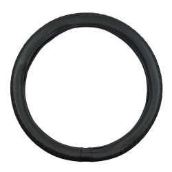 Κάλυμμα Τιμονιού Αυτοκινήτου Δερματίνη Soft Μαύρο Με Μαύρη Ραφή Medium 38cm Κάλυμμα Τιμονιού Αυτοκινήτου Δερματίνη Soft Μαύρο Με Μαύρη Ραφή Medium 38cm