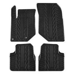 Πατάκια Αυτοκινήτου Gledring 0099 Για Opel Corsa F 2019+ / Mokka 21+ / Peugeot 208 19+ / 2008 20+ Μαύρο 4 Τεμάχια