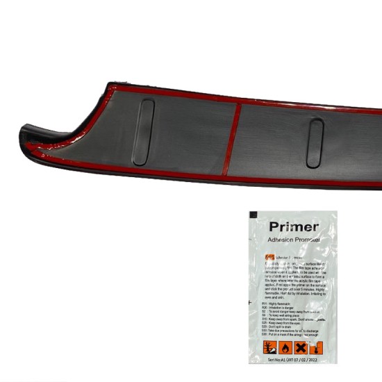 Προστατευτικό Πίσω Προφυλακτήρα Για Peugeot Partner 08-18 / Citroen Berlingo 08-18 Από Abs Πλαστικό Μαύρο