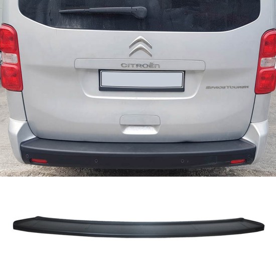 Προστατευτικό Πίσω Προφυλακτήρα Για Citroen Jumpy 16+ / Spacetourer 16+ / Fiat Scudo 22+ / Opel Vivaro 19+ / Zafira Life 19+ / Peugeot Expert 16+ / Traveller 16+ / Toyota Proace & Proace Verso 16+ Από Abs Πλαστικό Μαύρο