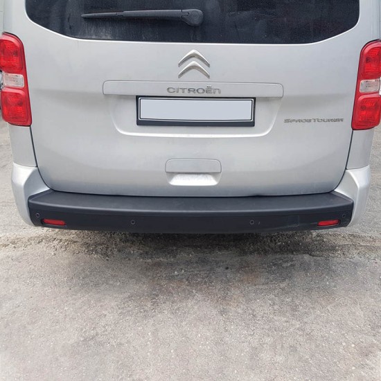 Προστατευτικό Πίσω Προφυλακτήρα Για Citroen Jumpy 16+ / Spacetourer 16+ / Fiat Scudo 22+ / Opel Vivaro 19+ / Zafira Life 19+ / Peugeot Expert 16+ / Traveller 16+ / Toyota Proace & Proace Verso 16+ Από Abs Πλαστικό Μαύρο