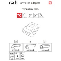 Βάση Τεμπέλη Ειδική Για VW Caddy 20+ Armster Rati 1 Τεμάχιο