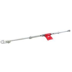 Ρυμούλκα Σταθερή Διαιρούμενη Μεταλλική Με Ελατήριο 2 Τόνων 180cm Ασημί Χρώμα
