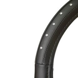 Κάλυμμα Tιμονιού ''Black Diamonds'' Μαύρο Με Στρας Medium 37-39cm Κάλυμμα Tιμονιού ''Black Diamonds'' Μαύρο Με Στρας Medium 37-39cm