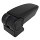 Κονσόλα Χειροφρένου Τεμπέλης Με Βάση Armster 3 Vegan Leather Για Renault Zoe 2020+ Μαύρο Χρώμα Σετ 2  Τεμάχια