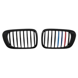 Καρδιές Μάσκας Για Bmw 3 E46 99-03 Coupe/Cabrio Tri-color / Μαύρο Γυαλιστερό Με 8 Γραμμές 2 Τεμάχια Καρδιές Μάσκας Για Bmw 3 E46 99-03 Coupe/Cabrio Tri-color / Μαύρο Γυαλιστερό Με 8 Γραμμές 2 Τεμάχια