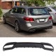 Diffuser Πίσω Προφυλακτήρα Για Mercedes-Benz E-Class W212 13-16 Amg Sport Μαύρο Με Μαύρο Γυαλιστερό