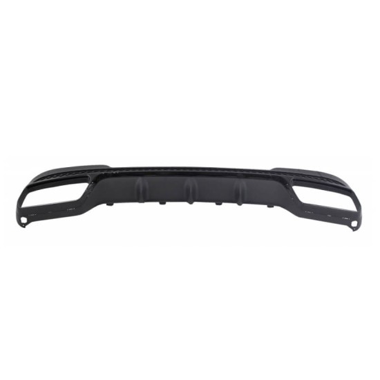 Diffuser Πίσω Προφυλακτήρα Για Mercedes-Benz E-Class W212 13-16 Amg Sport Μαύρο Με Μαύρο Γυαλιστερό