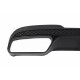 Diffuser Πίσω Προφυλακτήρα Για Mercedes-Benz E-Class W212 13-16 Amg Sport Μαύρο Με Μαύρο Γυαλιστερό