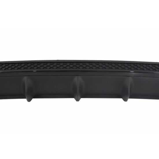Diffuser Πίσω Προφυλακτήρα Για Mercedes-Benz E-Class W212 13-16 Amg Sport Μαύρο Με Μαύρο Γυαλιστερό