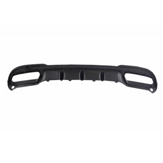 Diffuser Πίσω Προφυλακτήρα Για Mercedes-Benz E-Class W212 13-16 Amg Sport Μαύρο Με Μαύρο Γυαλιστερό