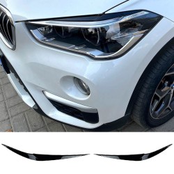 Φρυδάκια Μπροστινών Φαναριών Για Bmw X1 F48 2015-2019 Pre-LCI Βαμμένα Μάυρο Γυαλιστερό Χρώμα 2 Τεμάχια Φρυδάκια Μπροστινών Φαναριών Για Bmw X1 F48 2015-2019 Pre-LCI Βαμμένα Μάυρο Γυαλιστερό Χρώμα 2 Τεμάχια