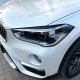 Φρυδάκια Μπροστινών Φαναριών Για Bmw X1 F48 2015-2019 Pre-LCI Βαμμένα Μάυρο Γυαλιστερό Χρώμα 2 Τεμάχια