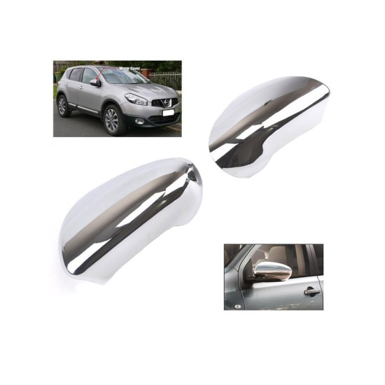 Καπάκια Καθρεφτών Για Nissan Qashqai 2008-2013 Χρωμίου 2 Τεμάχια