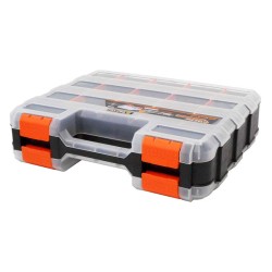 Εργαλειοθήκη Αυτοκινήτου Διπλή Διάφανη Με 30 Θήκες & Ρυθμιζόμενα Χωρίσματα 32x26x8cm Tactix 320028 Εργαλειοθήκη Αυτοκινήτου Διπλή Διάφανη Με 30 Θήκες & Ρυθμιζόμενα Χωρίσματα 32x26x8cm Tactix 320028