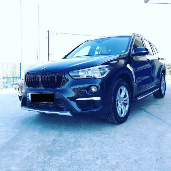 Skid Plate Εμπρός Προφυλακτήρα Για BMW X1 F48 15-19 X-Line Look Ασημί 1 Τεμάχιο