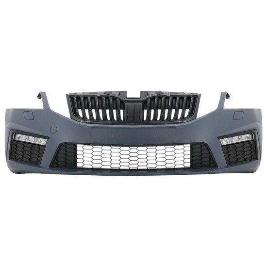 Μπροστινός Προφυλακτήρας Για Skoda Octavia 3 (5E) 17-19 Facelift RS Look Με DRL