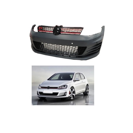 Μπροστινός Προφυλακτήρας Για VW Golf VII (7) 13-17 GTI Look Σετ Με Μάσκα Χωρίς Προβολείς