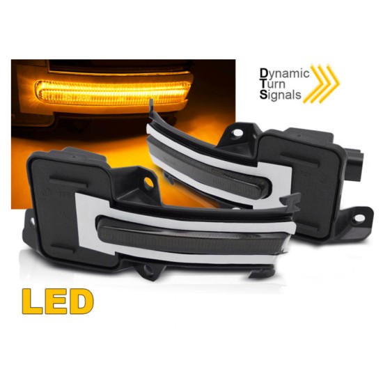 Φλας Καθρέπτη Για Honda Civic16-21 Dynamic Led Canbus Φιμέ 2 Τεμάχια