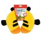 Παιδικό Μαξιλαράκι Αυχένα Ταξιδιού Happy Confort Μέλισσα 27cm x 23cm Μαύρο-Κίτρινο 1 Τεμάχιο