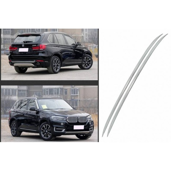 Μπάρες Οροφής Railing Για BMW X5 F15 2013-2018 Flush-Rails Αλουμινίου Ασημί 2 Τεμάχια