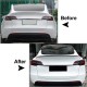 Αεροτομή Πορτ Παγκάζ Για Tesla Model Y 2020+ Lipspoiler Γυαλιστερό Μαύρο Από Abs Πλαστικό