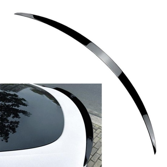 Αεροτομή Πορτ Παγκάζ Για Tesla Model Y 2020+ Lipspoiler Γυαλιστερό Μαύρο Από Abs Πλαστικό