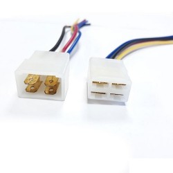 Βύσμα/Φίσα Με 4 Καλώδια Κόκκινο Μαύρο Μπλε Κίτρινο 35cm Βύσμα/Φίσα Με 4 Καλώδια Κόκκινο Μαύρο Μπλε Κίτρινο 35cm