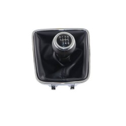 Πόμολο Λεβιέ Ταχυτήτων Με Φυσούνα Μαρκέ Μαύρο Για VW Tiguan / Sharan / Golf Plus Με 6 Ταχύτητες