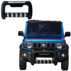 Bull Bar Bumper Guard Εμπρός Προφυλακτήρα Για Suzuki Jimny 2019+ Μαύρο Με Δόντια Inox Bull Bar Bumper Guard Εμπρός Προφυλακτήρα Για Suzuki Jimny 2019+ Μαύρο Με Δόντια Inox
