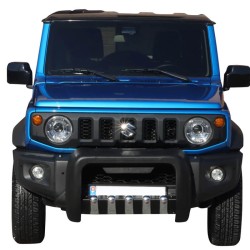 Bull Bar Bumper Guard Εμπρός Προφυλακτήρα Για Suzuki Jimny 2019+ Μαύρο Με Δόντια Inox Bull Bar Bumper Guard Εμπρός Προφυλακτήρα Για Suzuki Jimny 2019+ Μαύρο Με Δόντια Inox