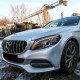 Μπροστινά Φανάρια Set Για Mercedes-Benz C-Class W205 14-18 DRL Full Led Multibeam Upgrade Από Αλογόνου Μαύρα Με Μοτέρ Carner