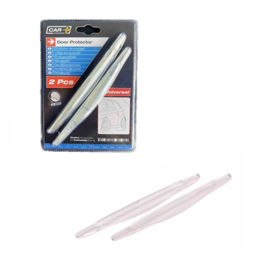 Προστατευτικά Πόρτας / Αποκρουστήρες Car+ 17cm x 1.5cm Διάφανοι 2 Τεμάχια