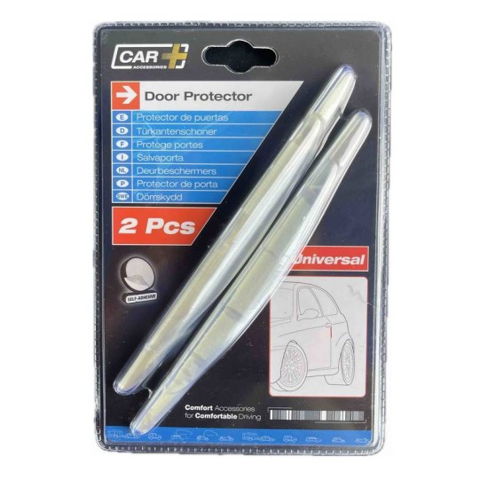 Προστατευτικά Πόρτας / Αποκρουστήρες Car+ 17cm x 1.5cm Διάφανοι 2 Τεμάχια