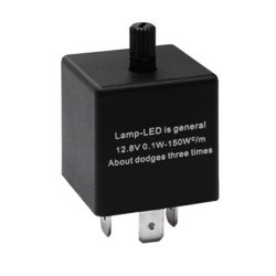 Ρελέ Αυτοκινήτου Flasher Για Led 12 Volt Ρυθμιζόμενο (Negative Connection) 0.02A-20A  CF14KT 1 Τεμάχιο