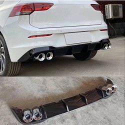 Diffuser Πίσω Προφυλακτήρα Για VW Golf VIII (8) 2019+ R-Look Με Διακοσμητικές Απολήξεις Για Life Style & Impression Έκδοση Προφυλακτήρα Γυαλιστερό Μαύρο Από Abs Πλαστικό Diffuser Πίσω Προφυλακτήρα Για VW Golf VIII (8) 2019+ R-Look Με Διακοσμητικές Απολήξεις Για Life Style & Impression Έκδοση Προφυλακτήρα Γυαλιστερό Μαύρο Από Abs Πλαστικό