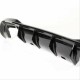 Diffuser Πίσω Προφυλακτήρα Για VW Golf VIII (8) 2019+ R-Look Με Διακοσμητικές Απολήξεις Για Life Style & Impression Έκδοση Προφυλακτήρα Γυαλιστερό Μαύρο Από Abs Πλαστικό