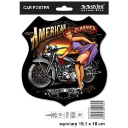 Αυτοκόλλητο Σήμα Αυτοκινήτου ''American Classics'' 16cm x 15cm 1 Τεμάχιο Αυτοκόλλητο Σήμα Αυτοκινήτου ''American Classics'' 16cm x 15cm 1 Τεμάχιο