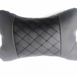 Μαξιλαράκια Αυχένα Αυτοκινήτου Από Δερματίνη Μαύρα Με Μαύρη Ραφή 2 Τεμάχια Μαξιλαράκια Αυχένα Αυτοκινήτου Από Δερματίνη Μαύρα Με Μαύρη Ραφή 2 Τεμάχια