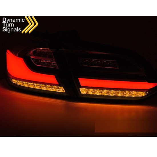 Πισινά Φανάρια Set Για Ford Fiesta RS 2017-2021 Led Bar Red Smoke JunYan