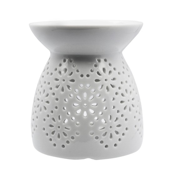 Κεραμικός Αρωματιστής Flowers 9.8 x 10.8 x 10cm Λευκό Themagio 77001