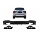 Diffuser Πίσω Προφυλακτήρα Για Mercedes-Benz GLC SUV X253 2015-2019 GLC63 Amg Look Για Amg Sport Line Προφυλακτήρες Σετ Με Μπούκες Χρωμίου