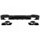Diffuser Πίσω Προφυλακτήρα Για Mercedes-Benz GLC SUV X253 2015-2019 GLC63 Amg Look Για Amg Sport Line Προφυλακτήρες Σετ Με Μπούκες Χρωμίου
