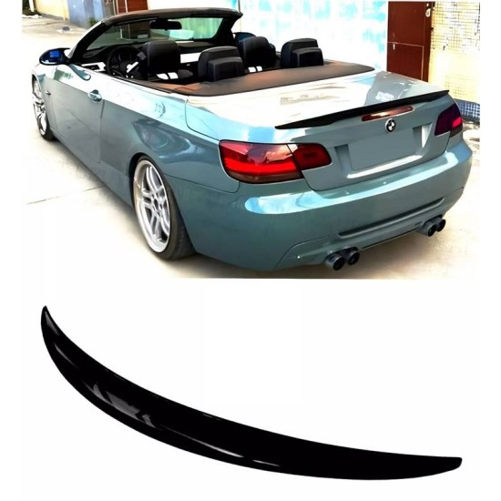 Αεροτομή Πορτ Παγκάζ Για Bmw 3 E93 05-11 Cabrio M-Performance Look Lipspoiler Από Abs Πλαστικό Μαύρη Γυαλιστερή