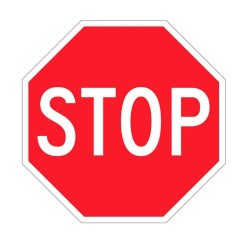Αυτοκόλλητο Σήμα "Stop" 11x11cm 1 Τεμάχιο