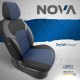Καλύμματα Αυτοκινήτου Otom "Nova" Universal Ύφασμα Jacquard / Δερματίνη Σετ Εμπρός / Πίσω 11 Τεμαχίων Μπλε / Μαύρο ΝΟV-3304