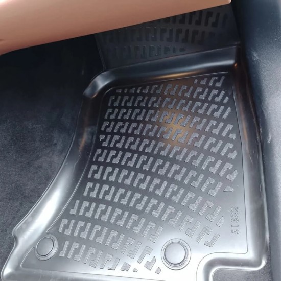 Πατάκια Σκαφάκια 3D Από Λάστιχο TPE Για Mercedes E-Class W214 2023- Rizline 4 Τεμάχια Μαύρα