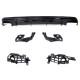 Diffuser Πίσω Προφυλακτήρα Για Mercedes-Benz CLA C117 13-16 Amg 45 Look For Amg Sport Line Version Bumpers Piano Black